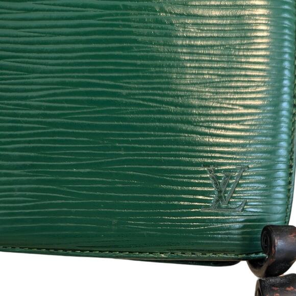 Vintage Louis Vuitton Epi Green Leather Wallet with LV Dust Cover 200691 - Picture 3 of 8